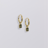 Selene Birthstone Mini Hoops // Gold Vermeil
