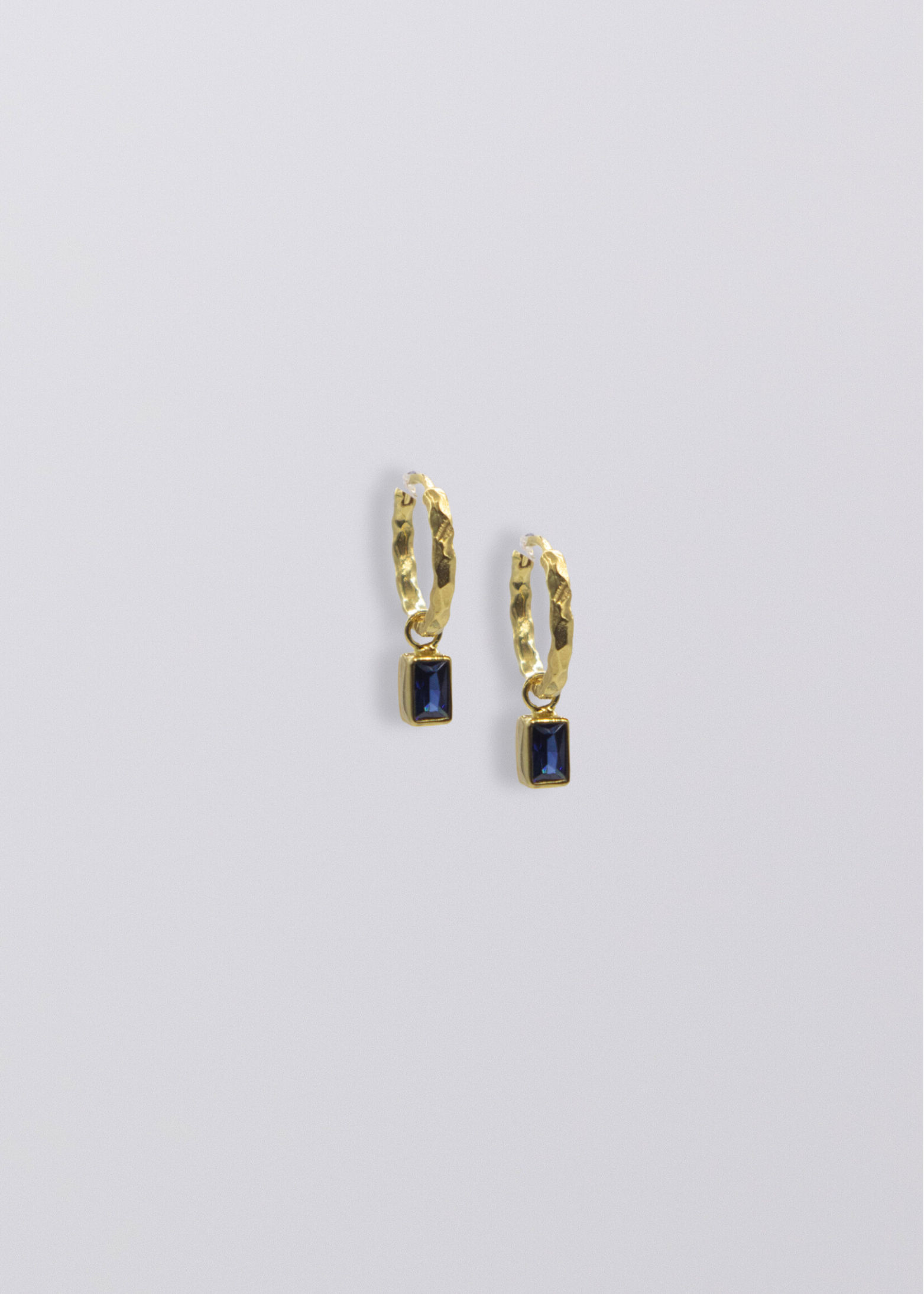 Selene Birthstone Mini Hoops // Gold Vermeil