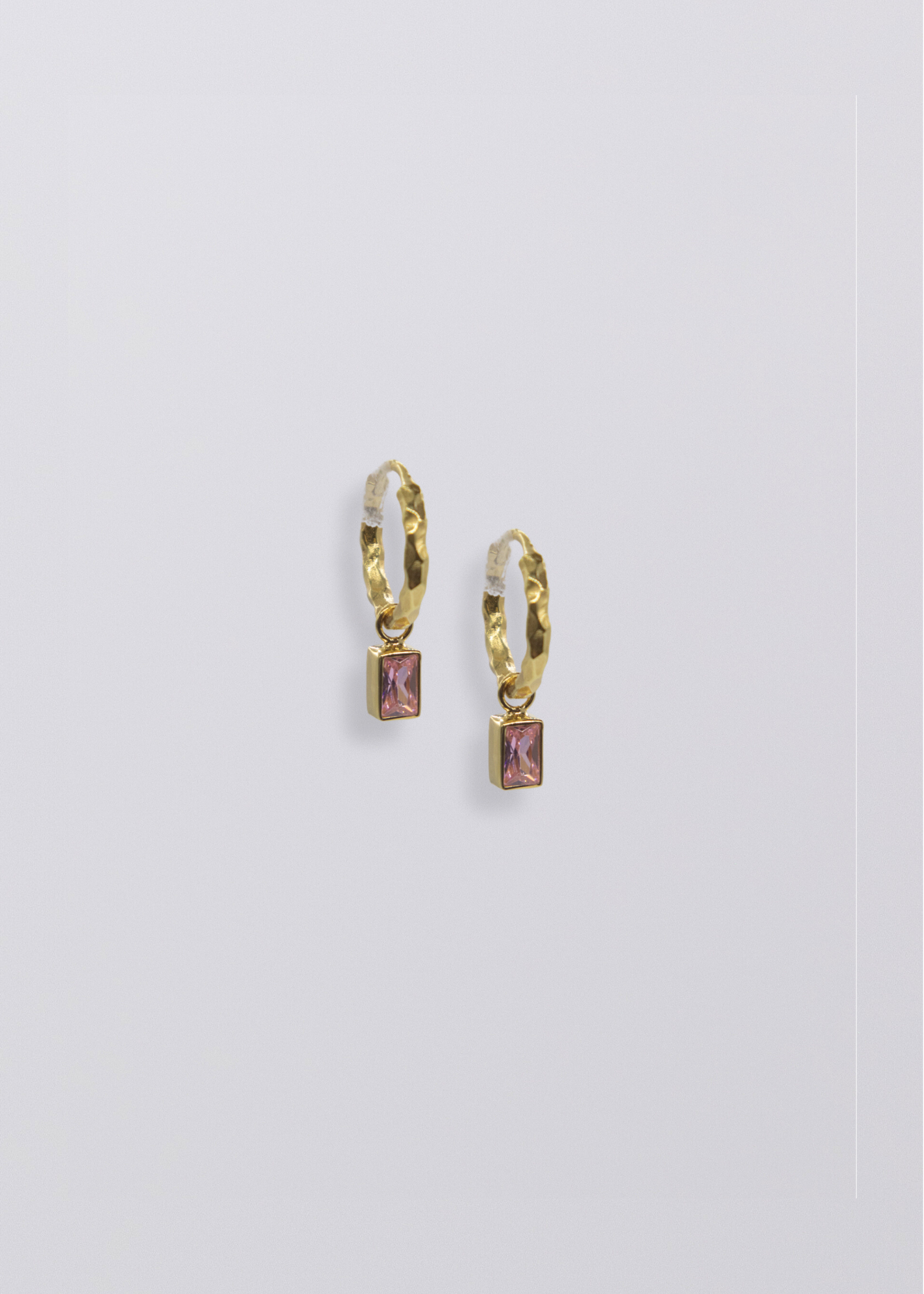 Selene Birthstone Mini Hoops // Gold Vermeil
