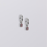 Selene Birthstone Mini Hoops // Sterling Silver