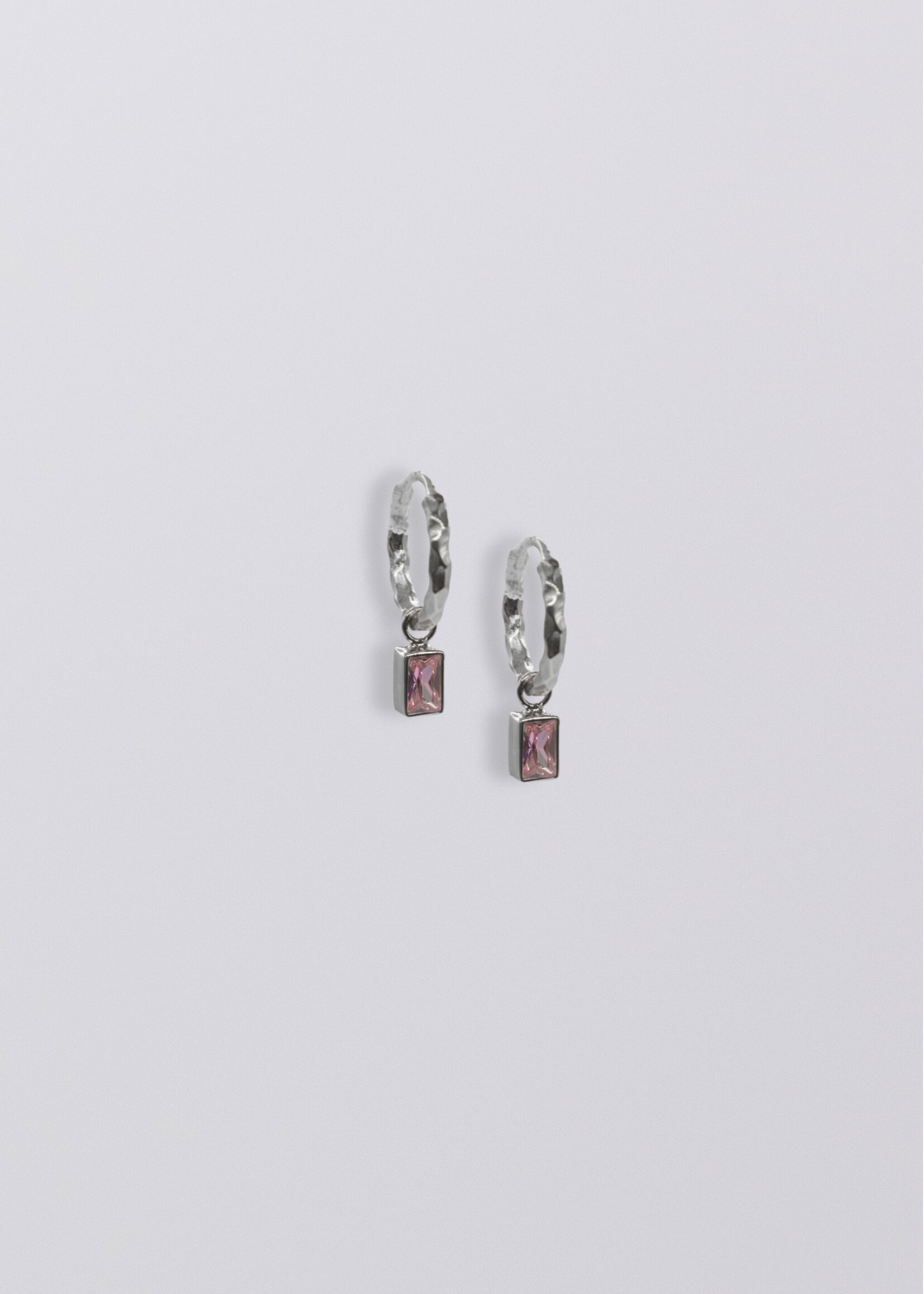 Selene Birthstone Mini Hoops // Sterling Silver