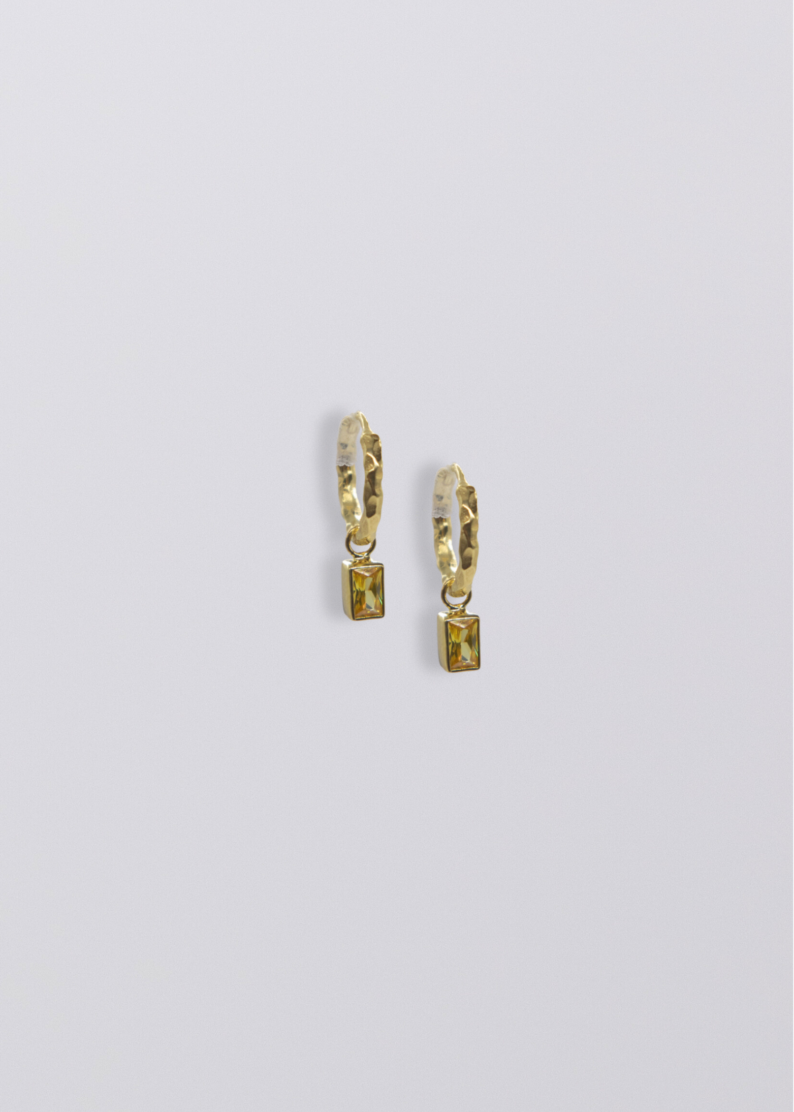 Selene Birthstone Mini Hoops // Gold Vermeil
