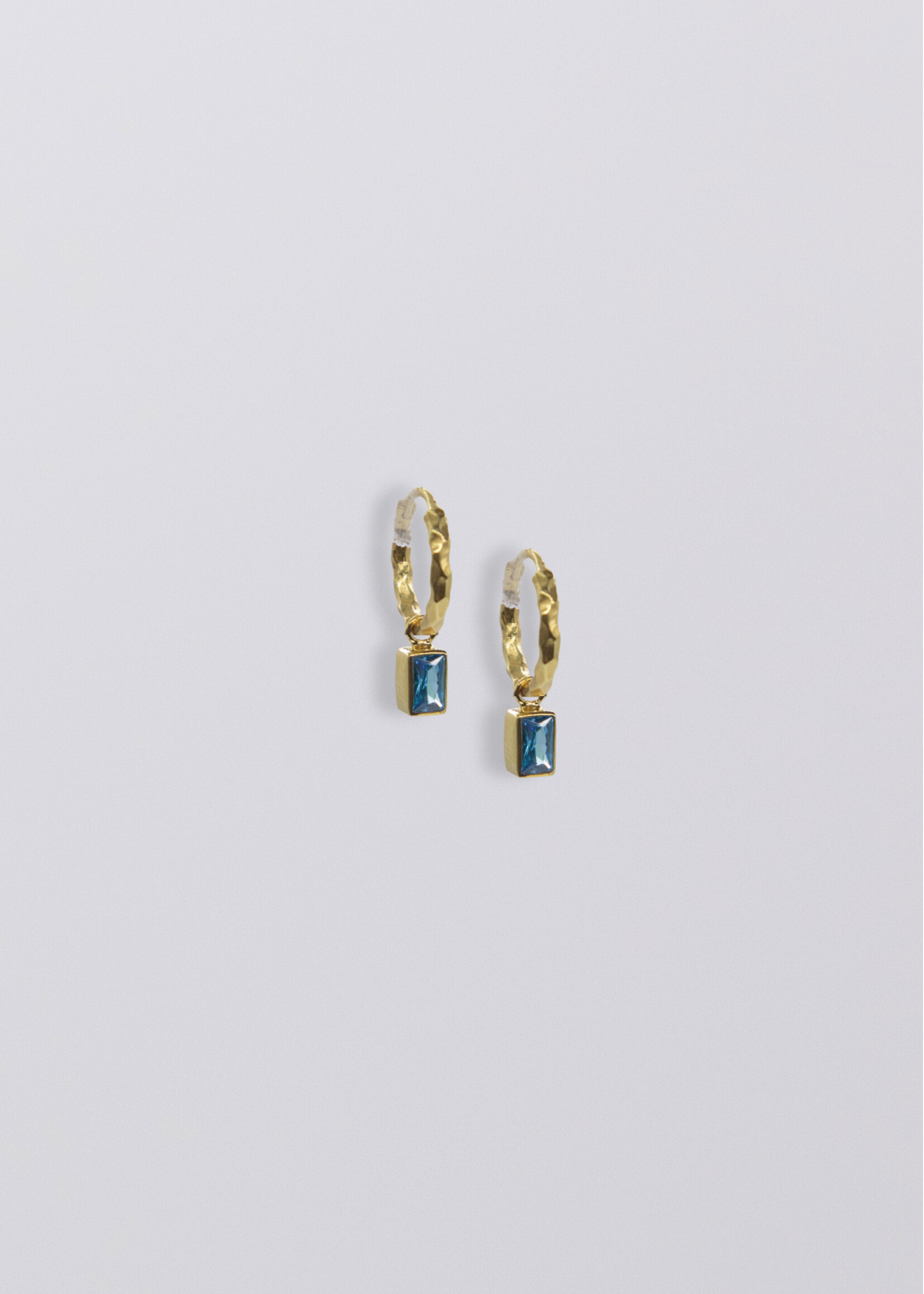 Selene Birthstone Mini Hoops // Gold Vermeil