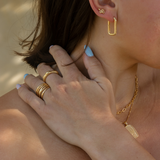 Serpent Studs // Gold