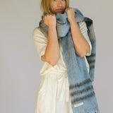 Aztec Scarf/Shawl // Denim