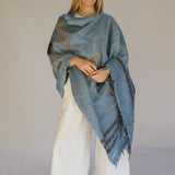 Aztec Poncho // Denim