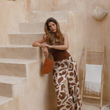 Soleil Clutch // Chestnut Antique