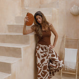Soleil Clutch // Chestnut Antique