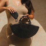 Soleil Purse // Textured Noir