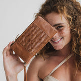 Woven Wallet // Chestnut Antique