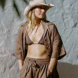 Polly Short Brim Hat // Natural