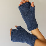 Fingerless Gloves // Pacific Blue