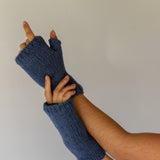 Fingerless Gloves // Pacific Blue