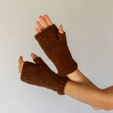 Fingerless Gloves // Warm Choc