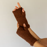 Fingerless Gloves // Warm Choc