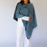 Poncho // Indigo Split