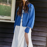 Heidelberg Cardigan // Pacific Blue