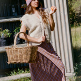 Button Vest  // Almond