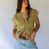 Button Vest  // Harvest Green