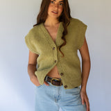 Button Vest  // Harvest Green