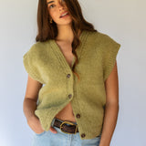 Button Vest  // Harvest Green