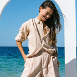 Pleat Short // Sand