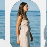 Pleat Cami // Sand