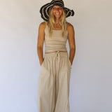 Janis Wide Brim Hat // Drift Stripe