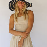 Janis Wide Brim Hat // Drift Stripe