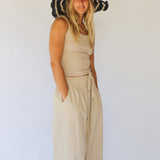 Janis Wide Brim Hat // Drift Stripe