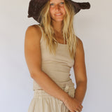 Janis Wide Brim Hat // Cocoa