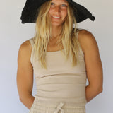 Janis Wide Brim Hat // Noir