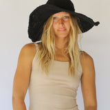 Janis Wide Brim Hat // Noir