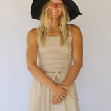 Janis Wide Brim Hat // Noir