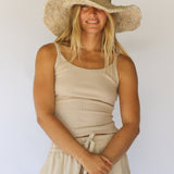 Janis Wide Brim Hat // Natural
