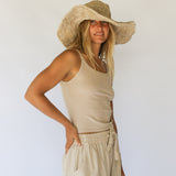 Janis Wide Brim Hat // Natural