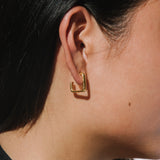 Carrée Earrings // Gold