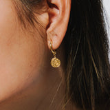 Plutus Coin Hoops // Gold