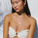 Plutus Coin Hoops // Gold