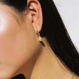 Plutus Coin Hoops // Gold