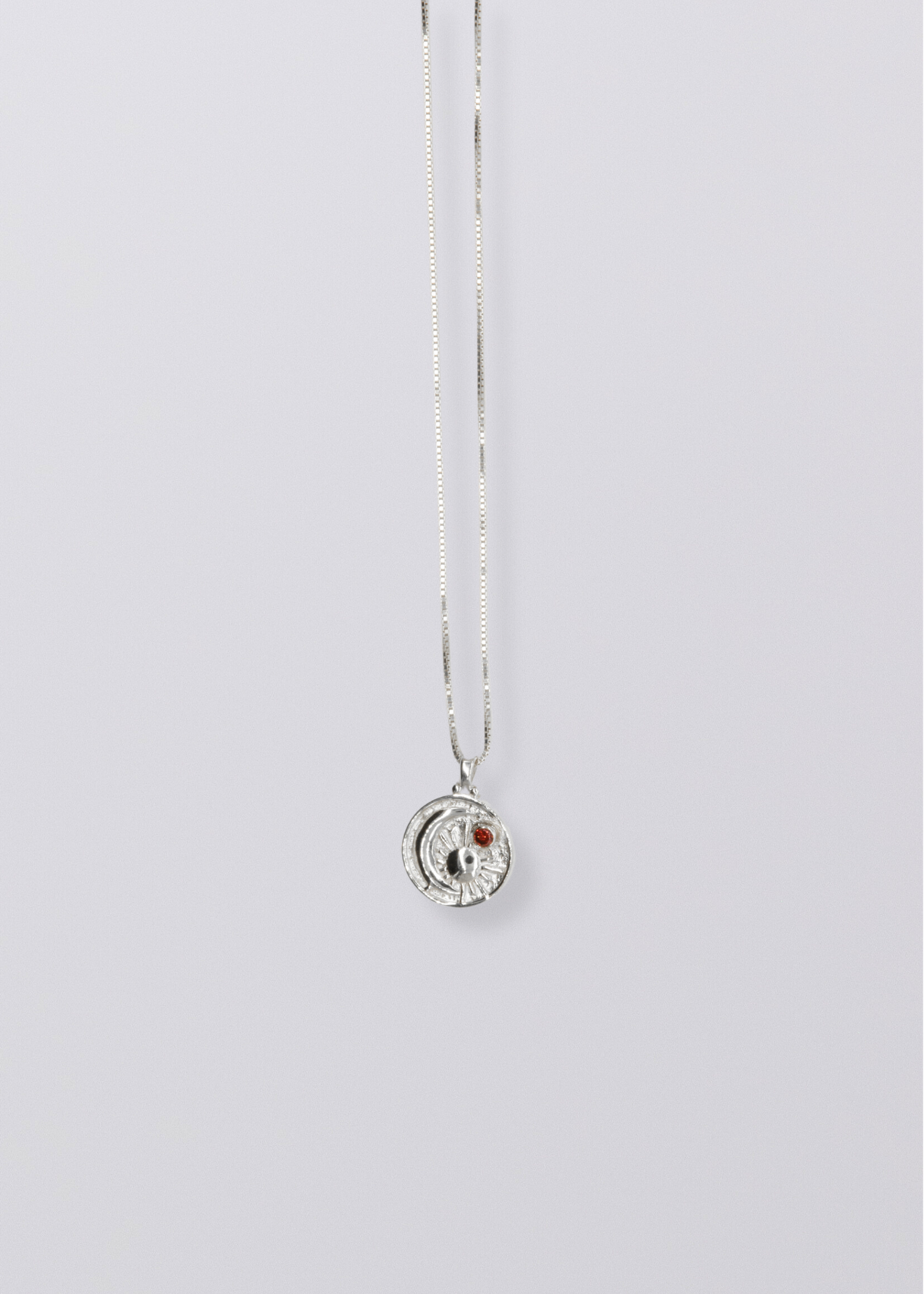 Selene Birthstone Necklace // Sterling Silver