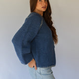 Heidelberg Cardigan // Pacific Blue