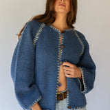 Heidelberg Cardigan // Pacific Blue