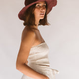 Polly Short Brim Hat // Merlot