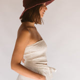 Polly Short Brim Hat // Merlot