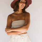Polly Short Brim Hat // Merlot