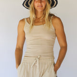 Polly Short Brim Hat // Drift Stripe