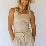Polly Short Brim Hat // Natural