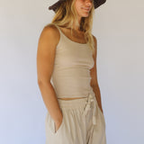 Polly Short Brim Hat // Cocoa