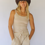 Polly Short Brim Hat // Cocoa